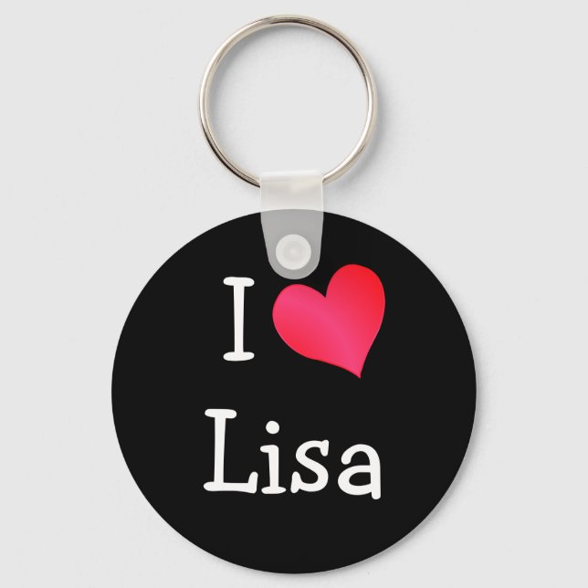 I Love Lisa Keychain (Front)