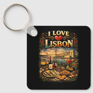 I Love Lisbon Keychain