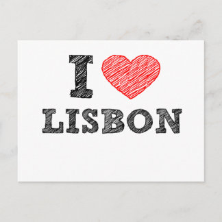 I Love Lisbon Postcard