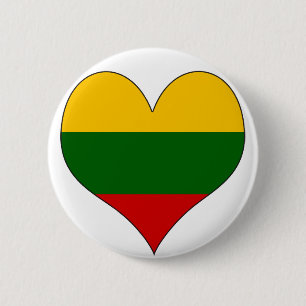 I Love Lithuania 2 Inch Round Button
