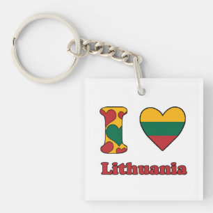 I love Lithuania Keychain