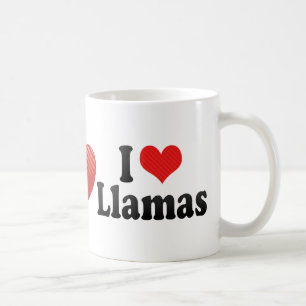 I Love Llamas Coffee Mug