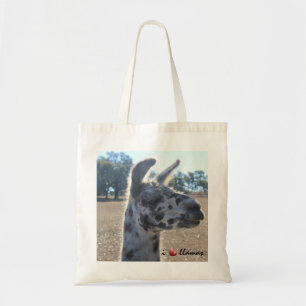 I love llamas, cute llama tote bag