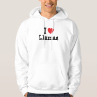 I love Llamas heart custom personalized