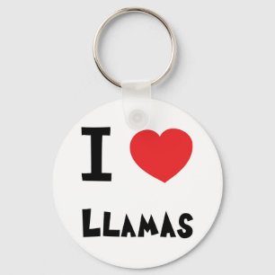 I love Llamas Keychain
