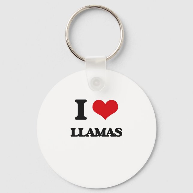 I love Llamas Keychain (Front)