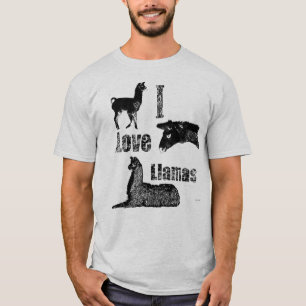 I Love Llamas T-Shirt