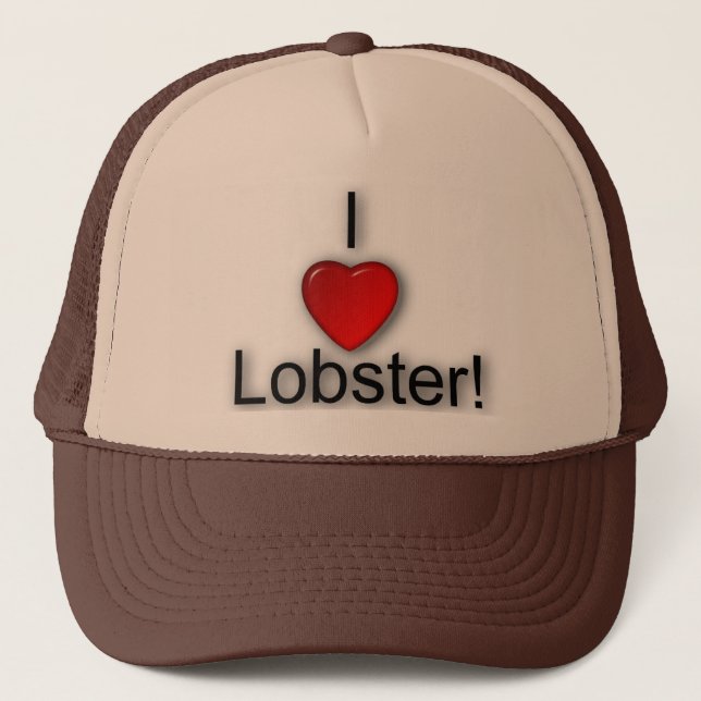 I love Lobster! Trucker Hat (Front)