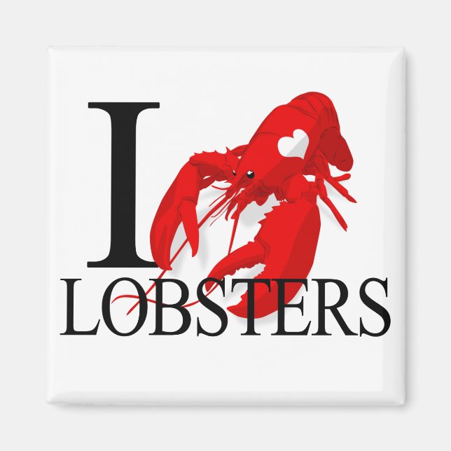 I Love Lobsters Magnets (Devant)