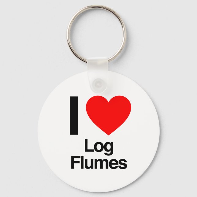 i love log flumes keychain (Front)