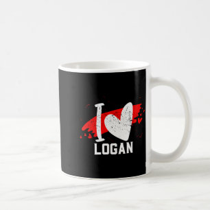 I Love Logan I Heart Logan  Coffee Mug