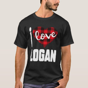 I Love Logan Valentine s Day for Her Women Girls T-Shirt