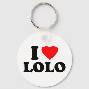 I Love Lolo Keychain
