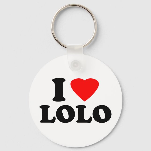 I Love Lolo Keychain (Front)