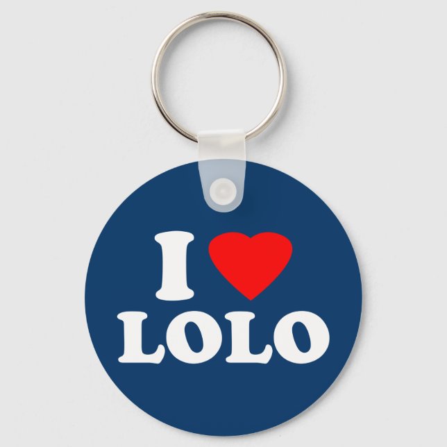 I Love Lolo Keychain (Front)