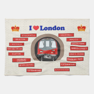 I Love London Kitchen Towel