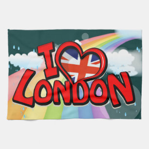 I Love London Kitchen Towel