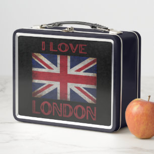 I LOVE LONDON METAL LUNCH BOX