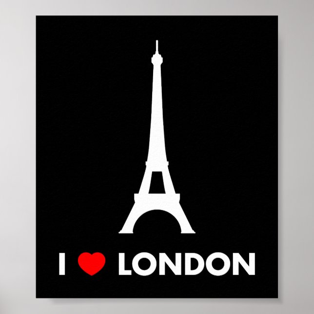 I Love Londres - Poster Tour Eiffel (Devant)