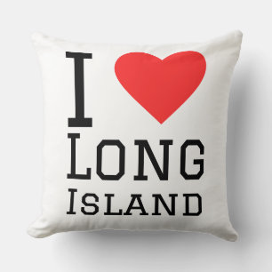I love Long Island  Throw Pillow