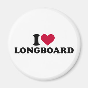 I love Longboard Magnet