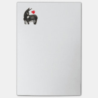 I Love Longears Demure Donkey Post-it Notes