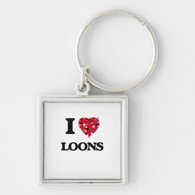 I love Loons Keychain (Front)