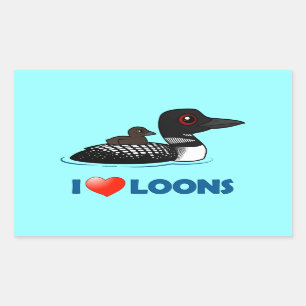 I Love Loons Sticker
