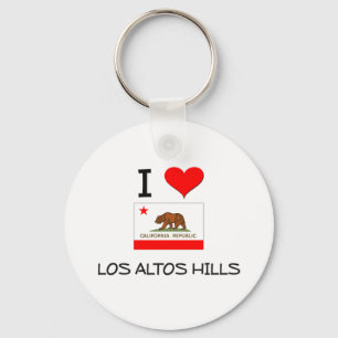 I Love LOS ALTOS HILLS California Keychain