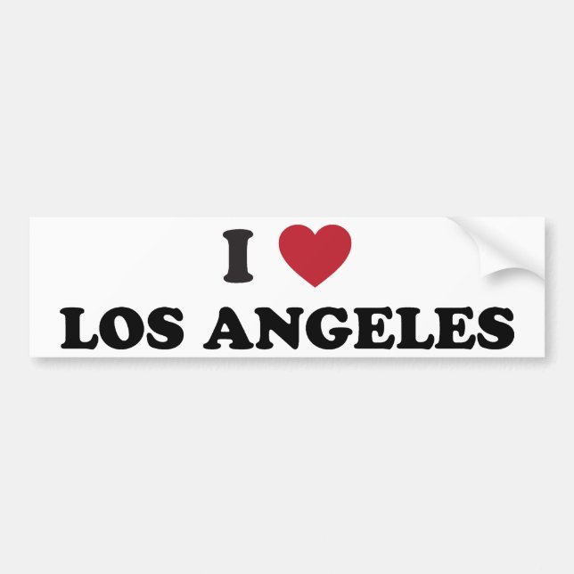 I Love Los Angeles Bumper Sticker (Front)
