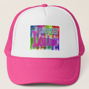 "I LOVE Los Angeles" Casquette de palmiers coloré