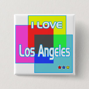 "I LOVE Los Angeles Colouring 2" Button
