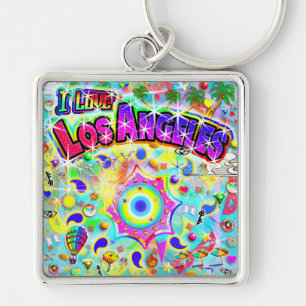 I LOVE Los Angeles Mystic Dance  Keychain