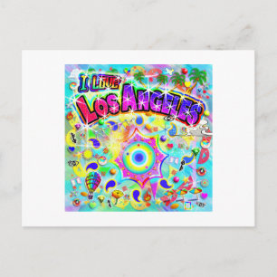 I LOVE Los Angeles Mystic Dance Postcard