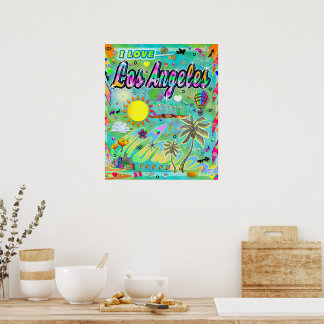 I LOVE Los Angeles Nu Era Poster