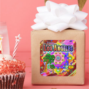 I LOVE Los Angeles Tropical Friends Sticker