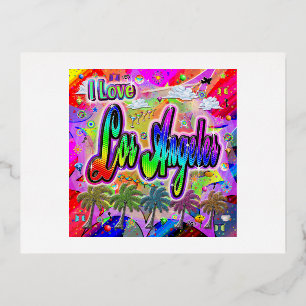 I LOVE Los Angeles Vista Express Postcard