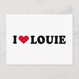 I LOVE LOUIE POSTCARD