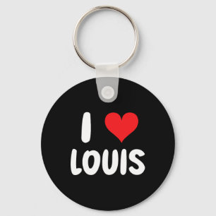 I Love Louis - Heart - Name  Keychain