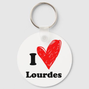 I love Lourdes Keychain