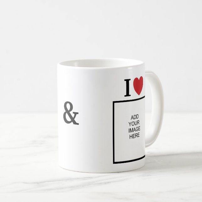 I Love Loves Me Add Photo Image Personalized Coffe Coffee Mug (Front Right)