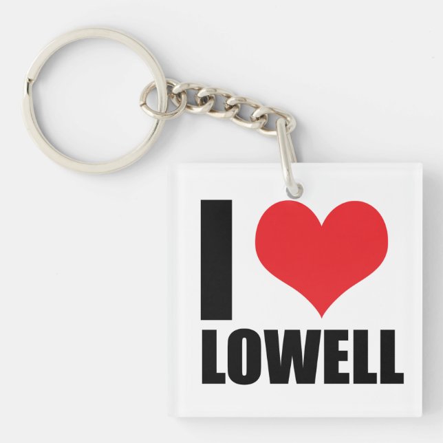 I love Lowell Keychain (Front)