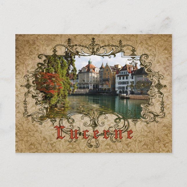 I Love Lucerne - Vintage Postcard (Front)