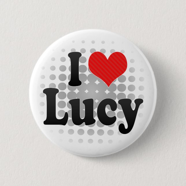 I Love Lucy 2 Inch Round Button (Front)