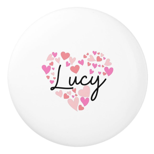 I love Lucy Ceramic Knob (Front)