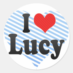 I Love Lucy Classic Round Sticker
