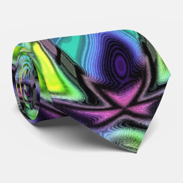 I Love Lucy cool trippy abstract art Tie (Rolled)