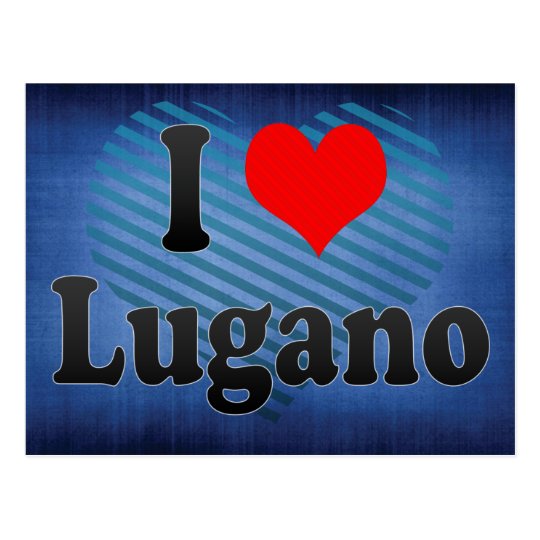 I Love Lugano, Switzerland Postcard