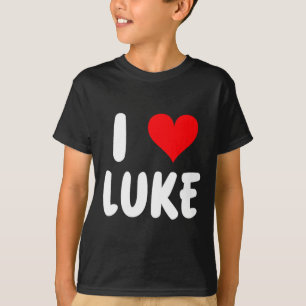 I Love Luke - Heart - Name T-Shirt