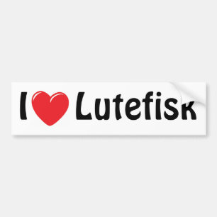I Love Lutefisk Bumper Sticker